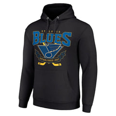 NHL St. Louis Blues Starter Team Logo Graphic Fleece Tri-Blend Pullover Hoodie