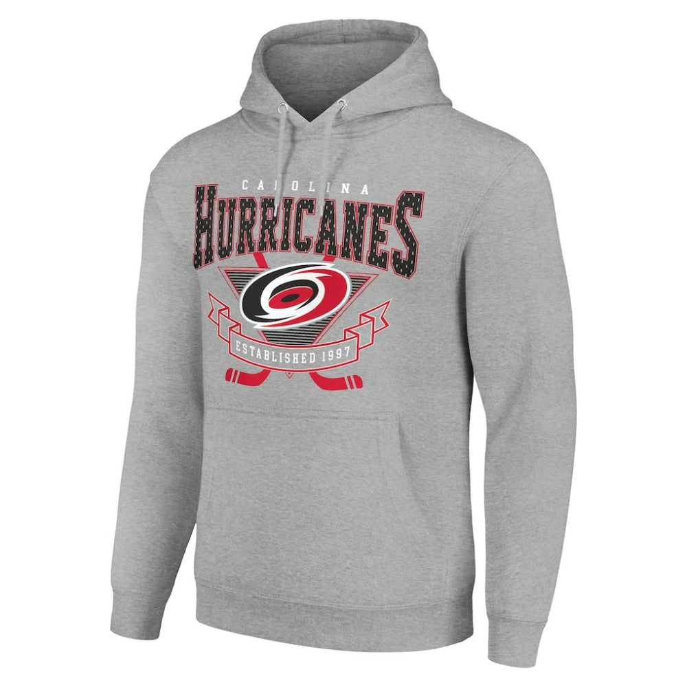 NHL Carolina Hurricanes Starter Team Logo Graphic Fleece Tri-Blend Pullover Hoodie