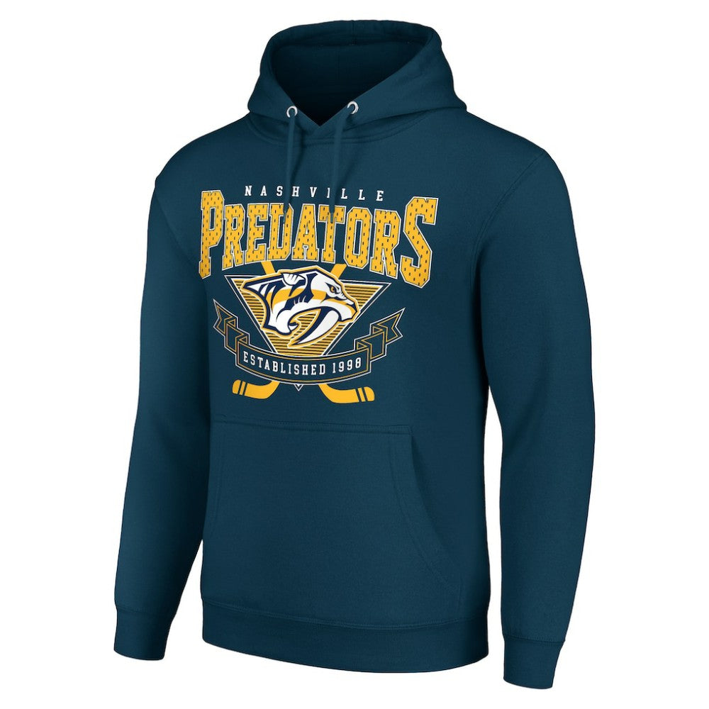 NHL Nashville Predators Starter Team Logo Graphic Fleece Tri-Blend Pullover Hoodie