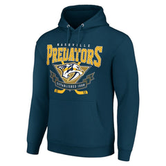 NHL Nashville Predators Starter Team Logo Graphic Fleece Tri-Blend Pullover Hoodie