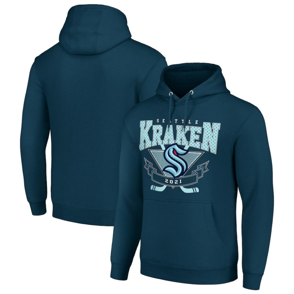 NHL Seattle Kraken Starter Team Logo Graphic Fleece Tri-Blend Pullover Hoodie