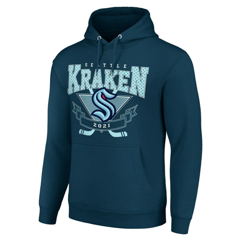NHL Seattle Kraken Starter Team Logo Graphic Fleece Tri-Blend Pullover Hoodie