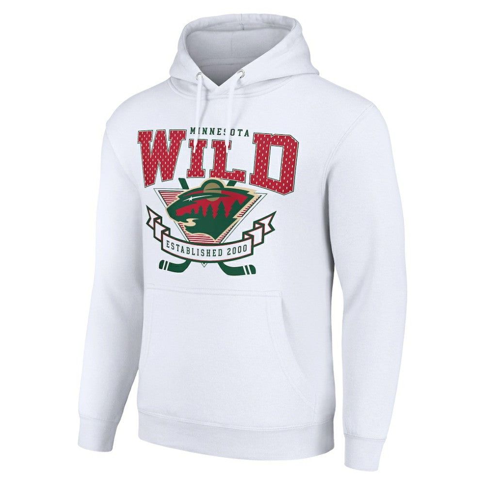 NHL Minnesota Wild Starter Team Logo Graphic Fleece Tri-Blend Pullover Hoodie
