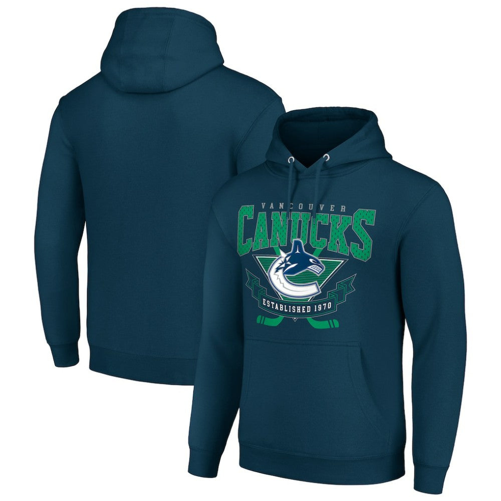 NHL Vancouver Canucks Starter Team Logo Graphic Fleece Tri-Blend Pullover Hoodie