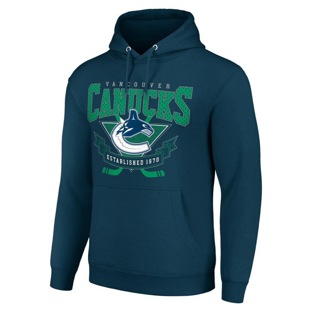 NHL Vancouver Canucks Starter Team Logo Graphic Fleece Tri-Blend Pullover Hoodie