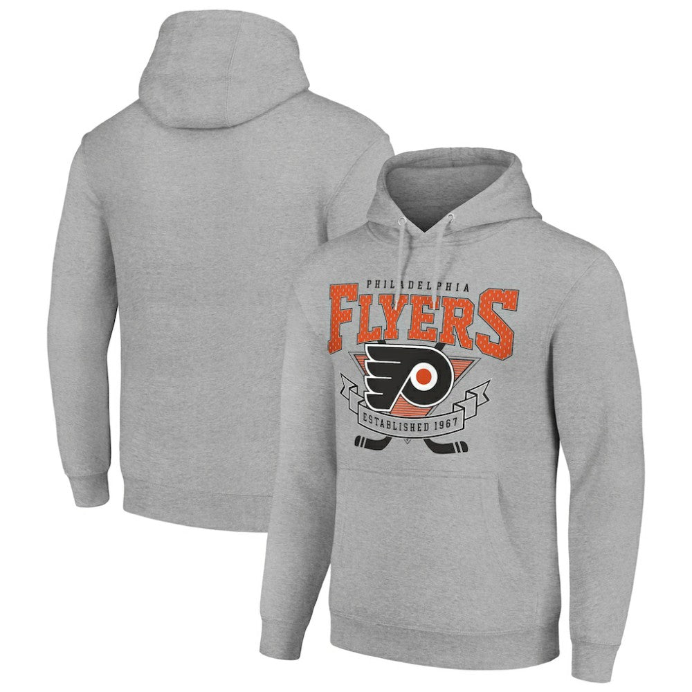 NHL Philadelphia Flyers Starter Team Logo Graphic Fleece Tri-Blend Pullover Hoodie