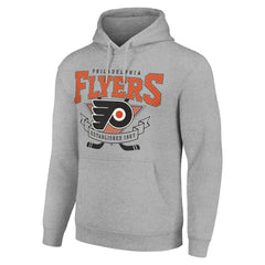 NHL Philadelphia Flyers Starter Team Logo Graphic Fleece Tri-Blend Pullover Hoodie
