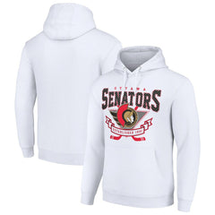 NHL Ottawa Senators Starter Team Logo Graphic Fleece Tri-Blend Pullover Hoodie