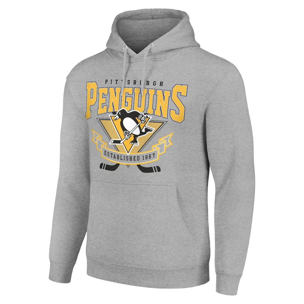 NHL Pittsburgh Penguins Starter Team Logo Graphic Fleece Tri-Blend Pullover Hoodie
