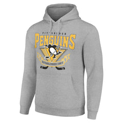 NHL Pittsburgh Penguins Starter Team Logo Graphic Fleece Tri-Blend Pullover Hoodie