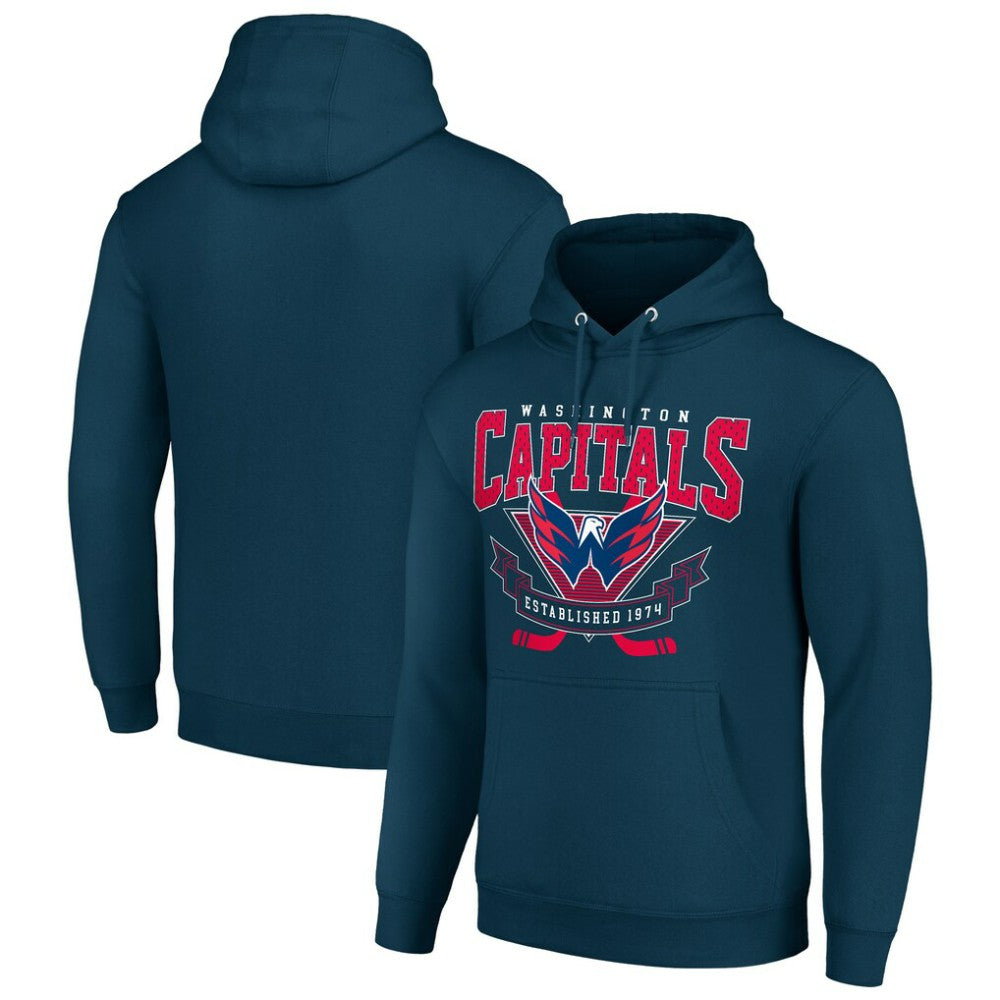 NHL Washington Capitals Starter Team Logo Graphic Fleece Tri-Blend Pullover Hoodie