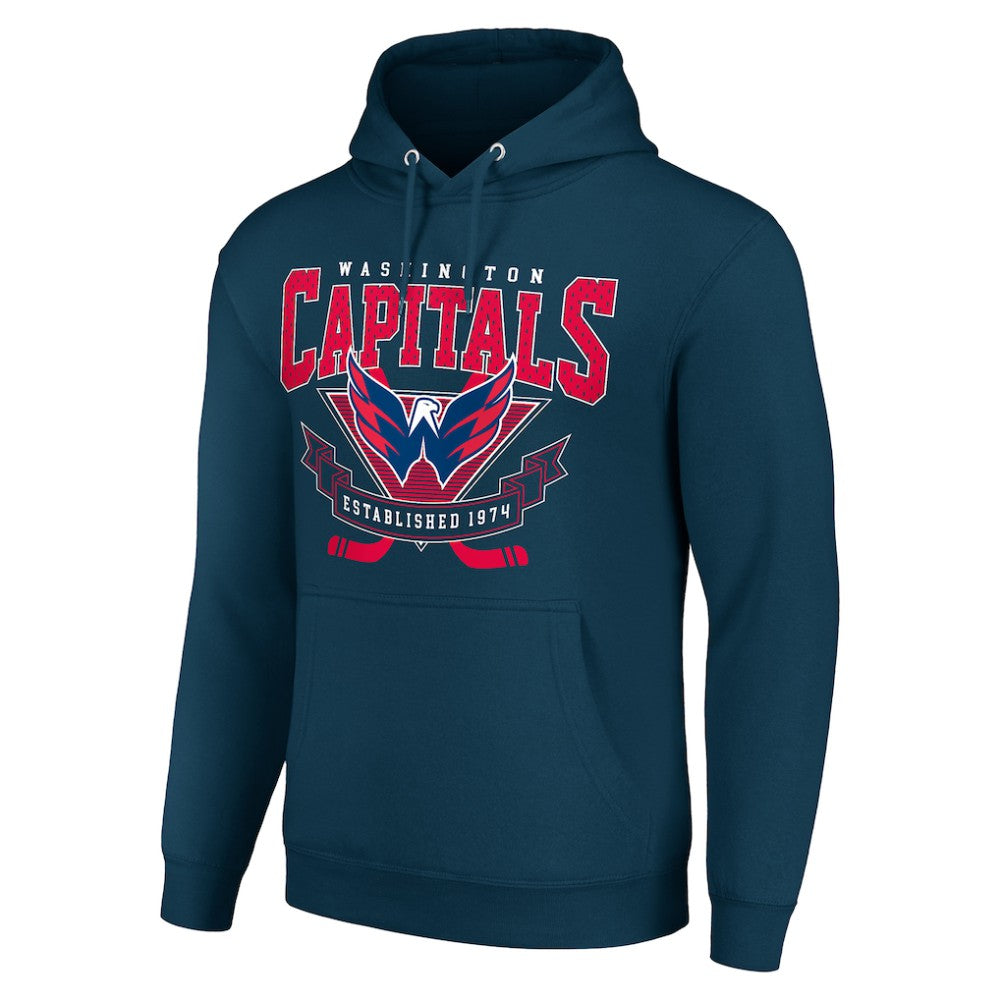 NHL Washington Capitals Starter Team Logo Graphic Fleece Tri-Blend Pullover Hoodie
