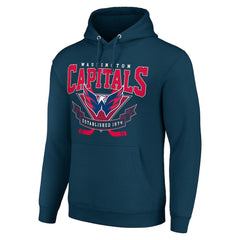 NHL Washington Capitals Starter Team Logo Graphic Fleece Tri-Blend Pullover Hoodie