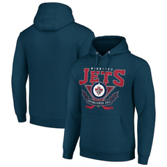 NHL Winnipeg Jets Starter Team Logo Graphic Fleece Tri-Blend Pullover Hoodie