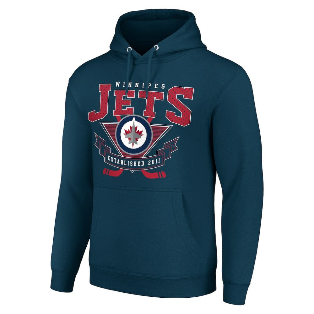 NHL Winnipeg Jets Starter Team Logo Graphic Fleece Tri-Blend Pullover Hoodie