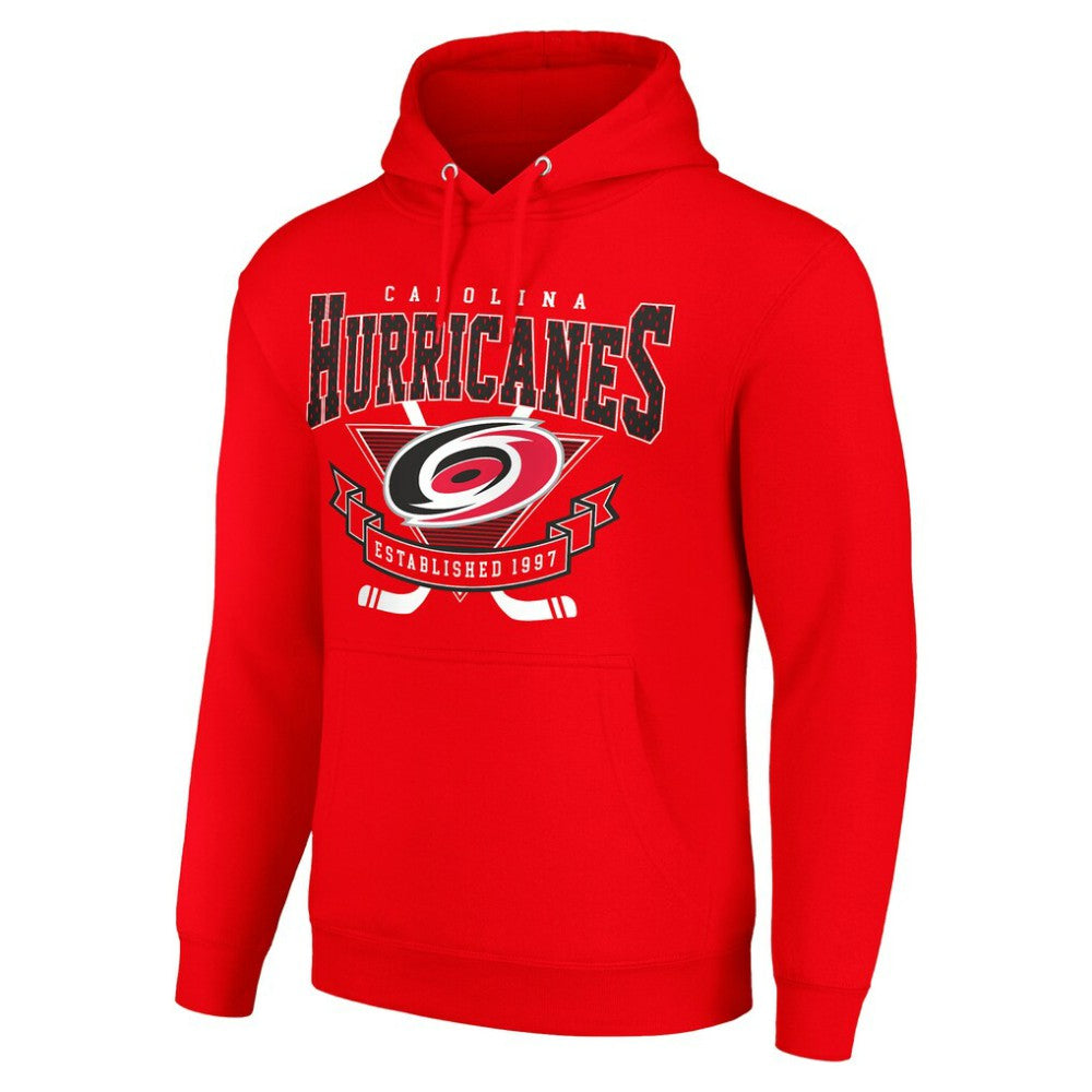 NHL Carolina Hurricanes Starter Team Logo Graphic Fleece Tri-Blend Pullover Hoodie