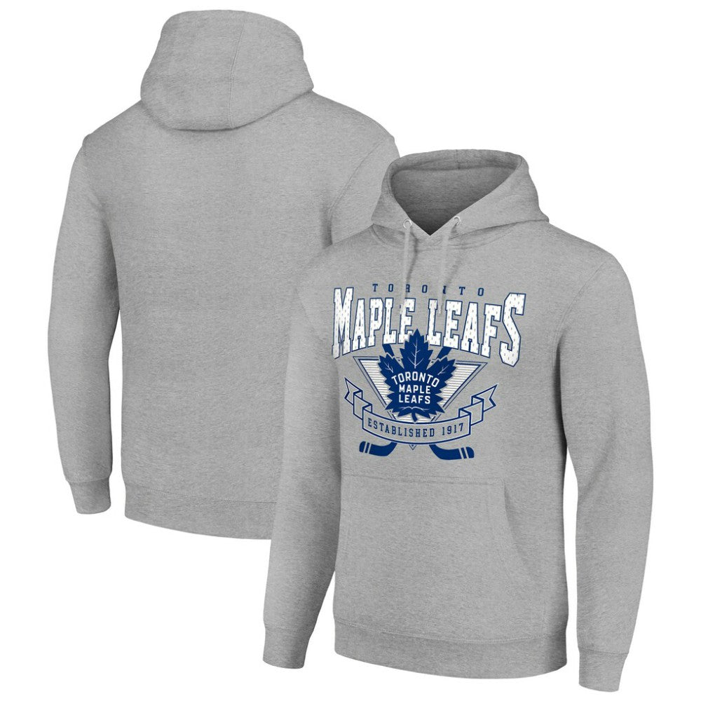 NHL Toronto Maple Leafs Starter Team Logo Graphic Fleece Tri-Blend Pullover Hoodie