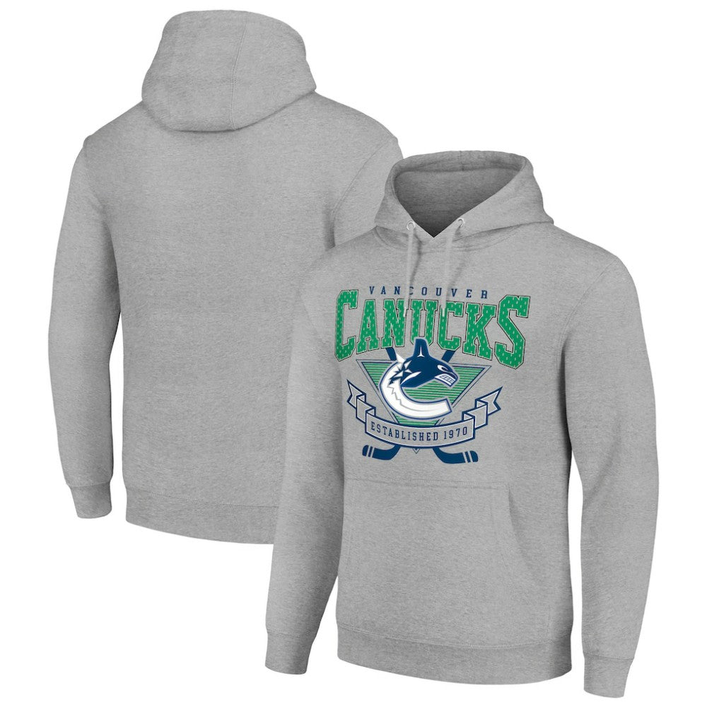 NHL Vancouver Canucks Starter Team Logo Graphic Fleece Tri-Blend Pullover Hoodie