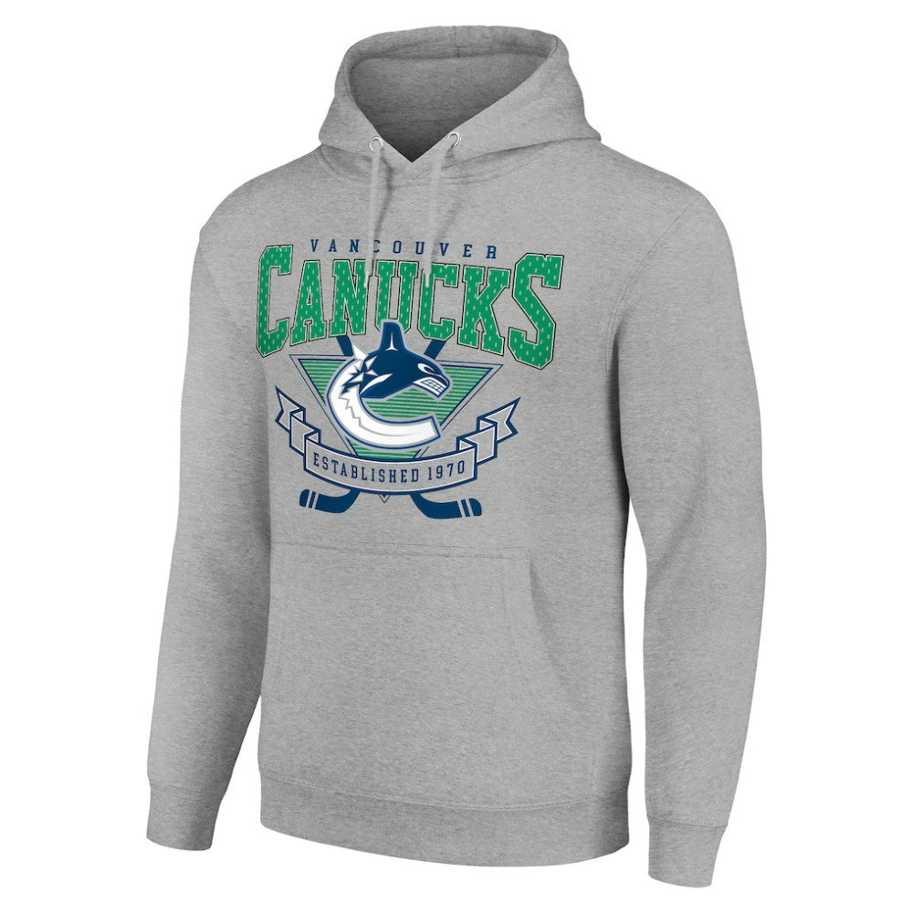NHL Vancouver Canucks Starter Team Logo Graphic Fleece Tri-Blend Pullover Hoodie