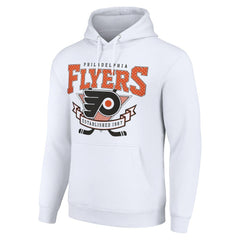 NHL Philadelphia Flyers Starter Team Logo Graphic Fleece Tri-Blend Pullover Hoodie