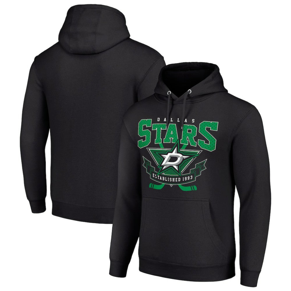 NHL Dallas Stars Starter Team Logo Graphic Fleece Tri-Blend Pullover Hoodie