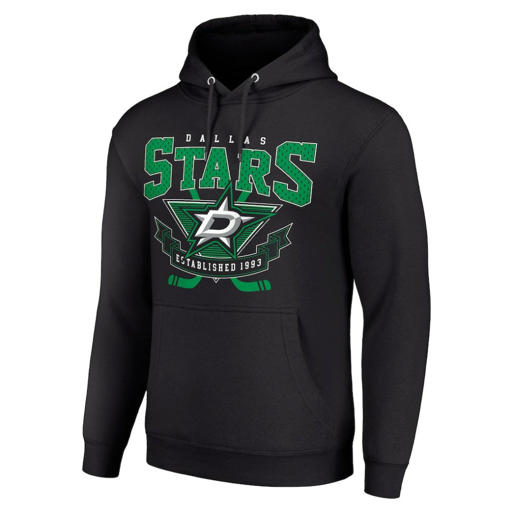 NHL Dallas Stars Starter Team Logo Graphic Fleece Tri-Blend Pullover Hoodie
