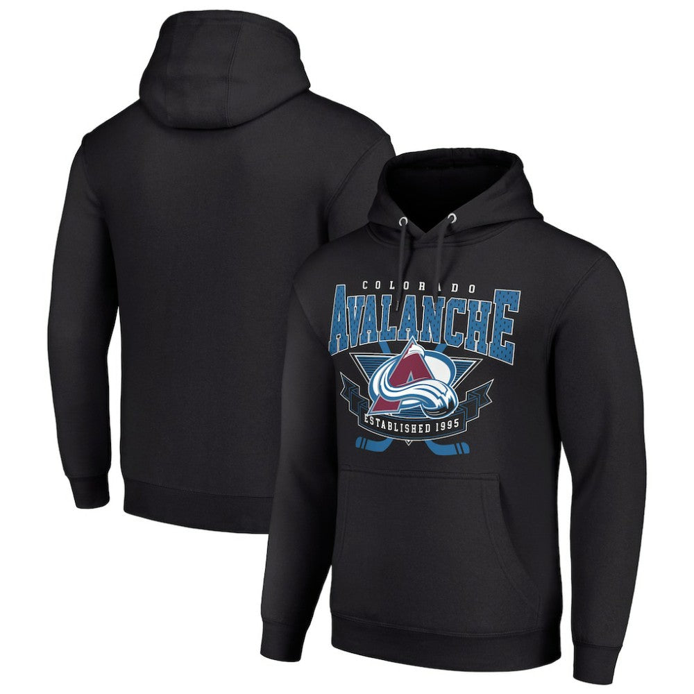 NHL Colorado Avalanche Starter Team Logo Graphic Fleece Tri-Blend Pullover Hoodie