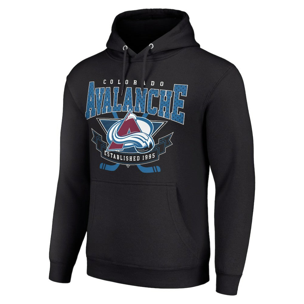 NHL Colorado Avalanche Starter Team Logo Graphic Fleece Tri-Blend Pullover Hoodie