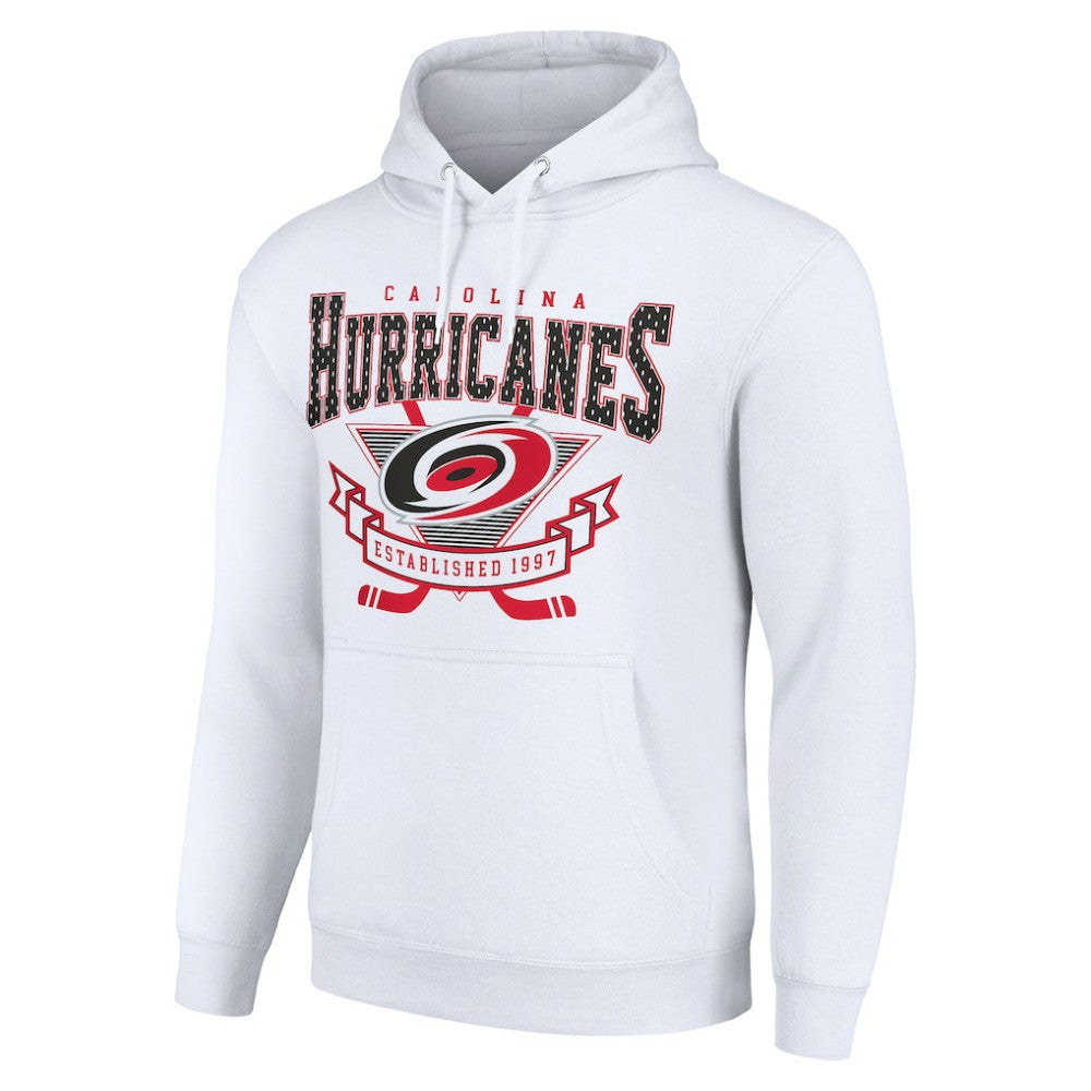 NHL Carolina Hurricanes Starter Team Logo Graphic Fleece Tri-Blend Pullover Hoodie