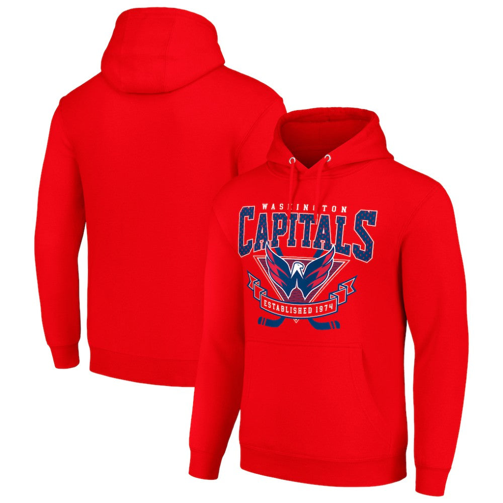 NHL Washington Capitals Starter Team Logo Graphic Fleece Tri-Blend Pullover Hoodie