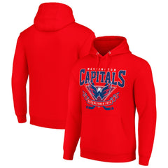 NHL Washington Capitals Starter Team Logo Graphic Fleece Tri-Blend Pullover Hoodie