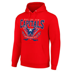 NHL Washington Capitals Starter Team Logo Graphic Fleece Tri-Blend Pullover Hoodie