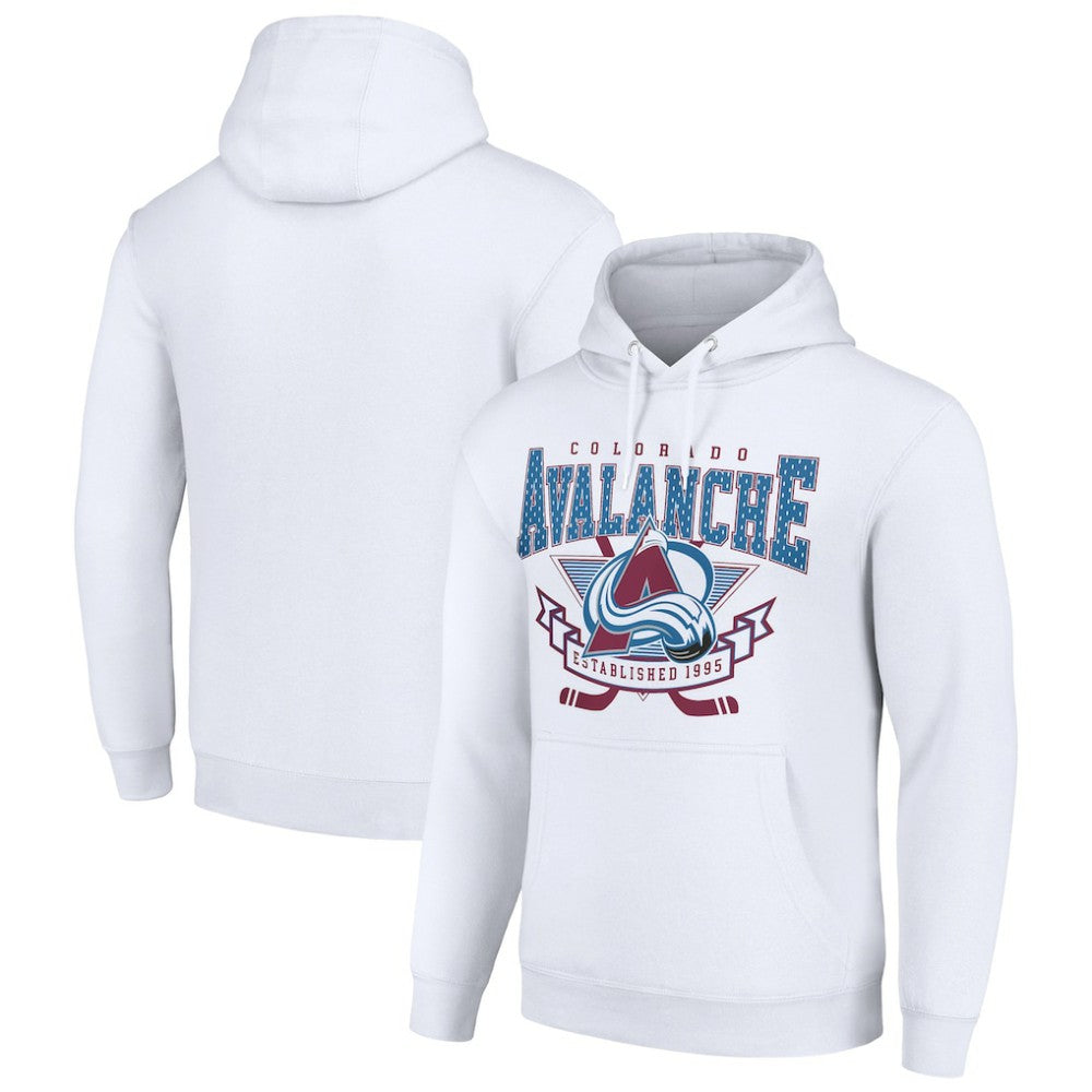 NHL Colorado Avalanche Starter Team Logo Graphic Fleece Tri-Blend Pullover Hoodie