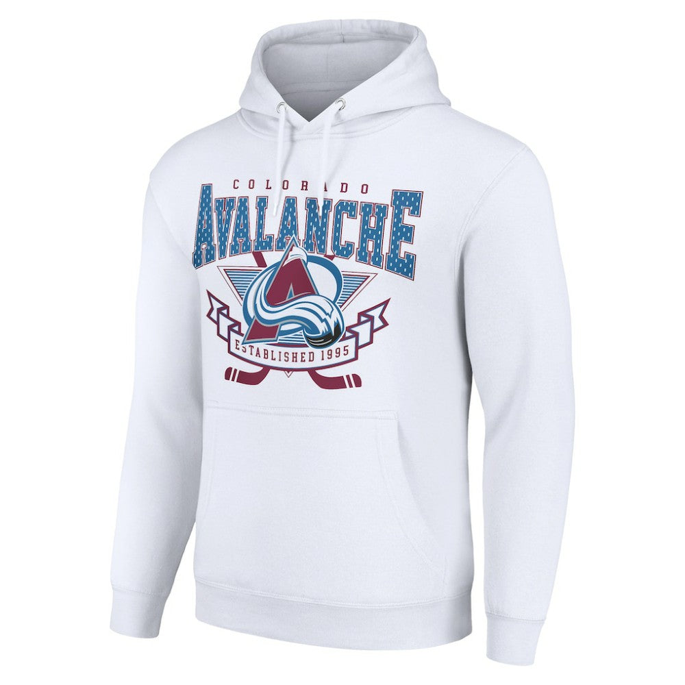 NHL Colorado Avalanche Starter Team Logo Graphic Fleece Tri-Blend Pullover Hoodie