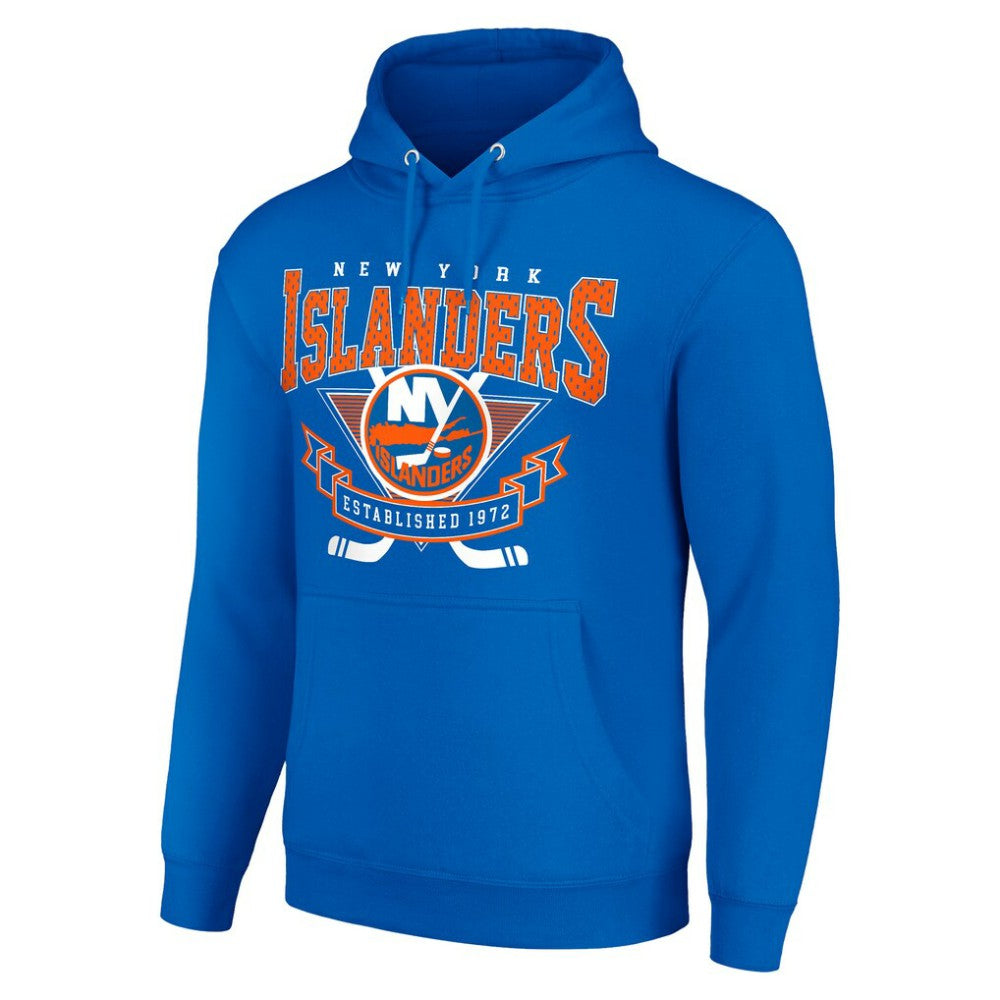 NHL New York Islanders Starter Team Logo Graphic Fleece Tri-Blend Pullover Hoodie