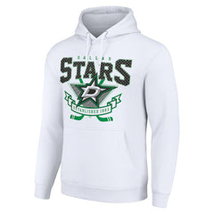 NHL Dallas Stars Starter Team Logo Graphic Fleece Tri-Blend Pullover Hoodie