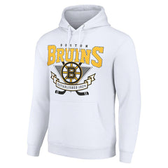 NHL Boston Bruins Starter Team Logo Graphic Fleece Tri-Blend Pullover Hoodie