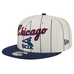 Cream Chicago White Sox New Era Jersey Pinstripe 9FIFTY Snapback Hat