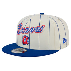 White Atlanta Braves New Era Jersey Pinstripe 9FIFTY Snapback Hat