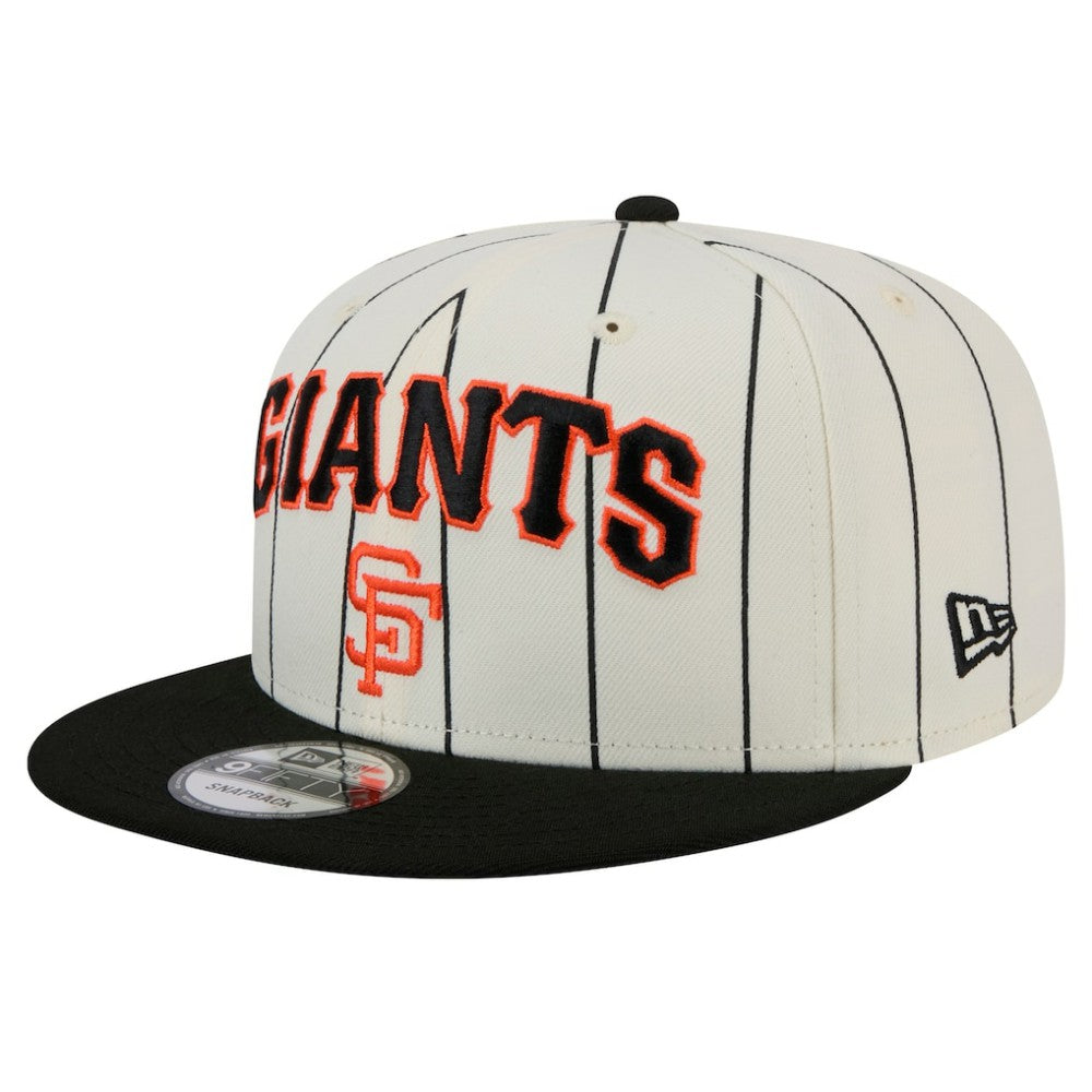 White San Francisco Giants New Era Jersey Pinstripe 9FIFTY Snapback Hat