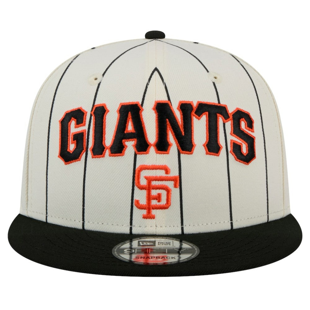 White San Francisco Giants New Era Jersey Pinstripe 9FIFTY Snapback Hat