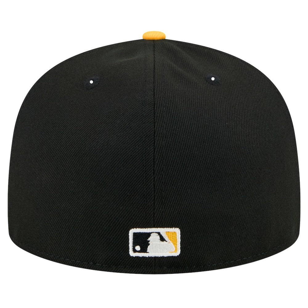 Black Pittsburgh Pirates New Era Shadow Stitch 59FIFTY Fitted Hat