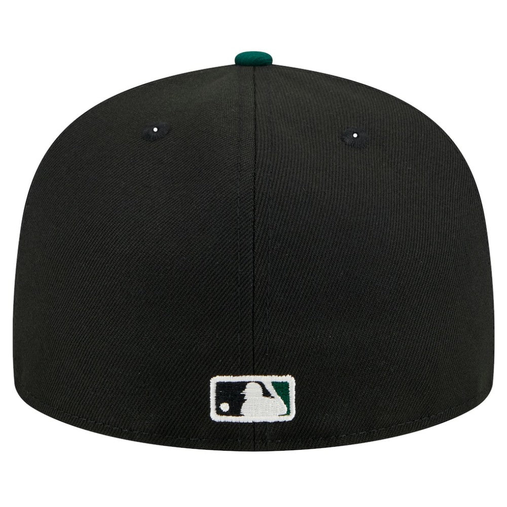 Black Athletics New Era Shadow Stitch 59FIFTY Fitted Hat