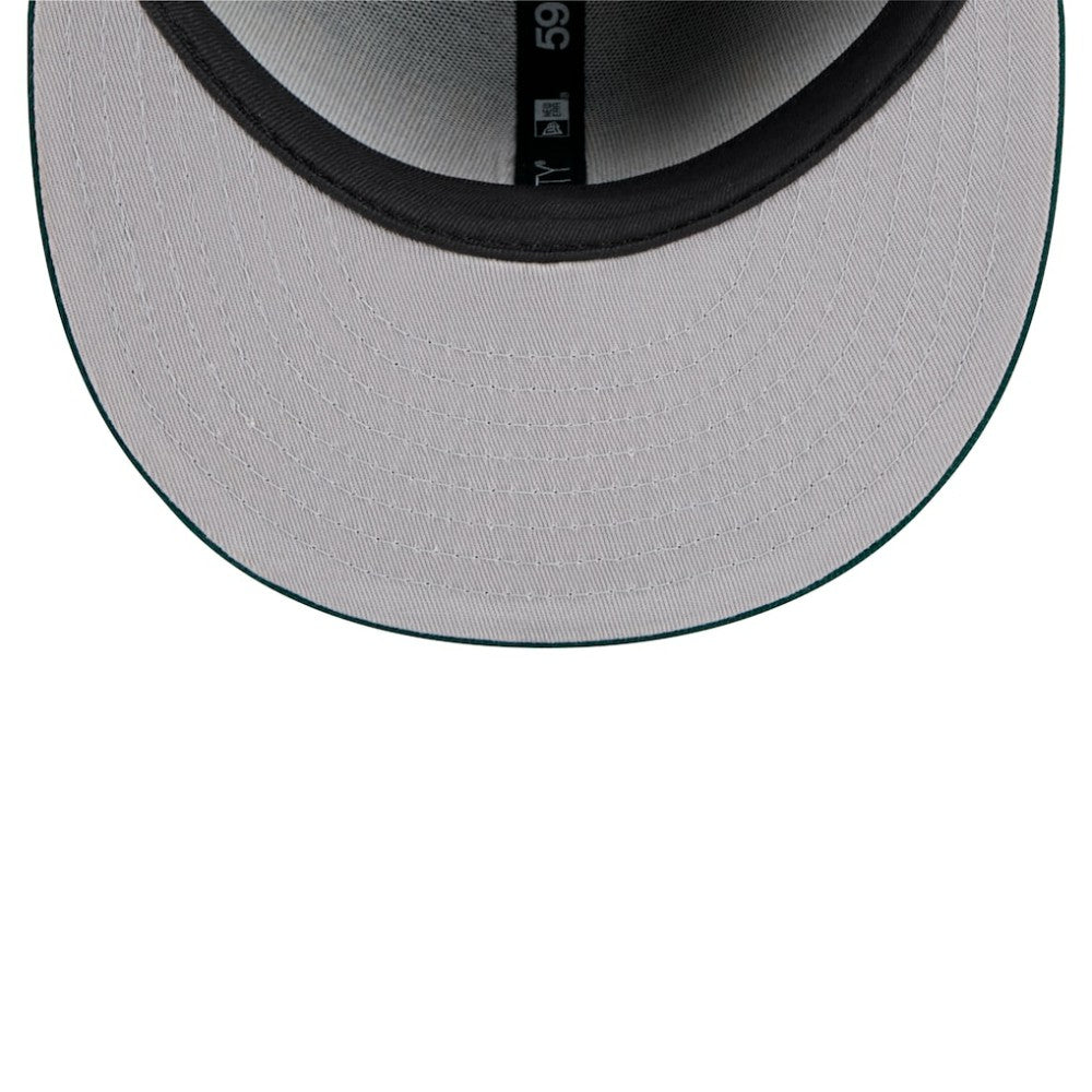 Black Athletics New Era Shadow Stitch 59FIFTY Fitted Hat