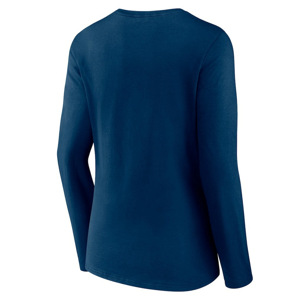 Women's Secondary Logo Long Sleeve V-Neck T-Shirt - Houston Texans T-shirts