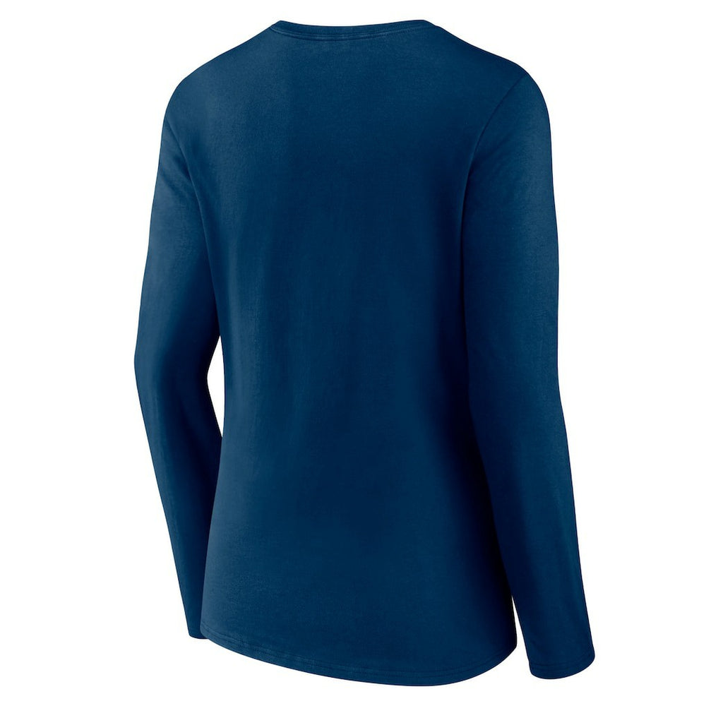 Women's Secondary Logo Long Sleeve V-Neck T-Shirt - Houston Texans T-shirts