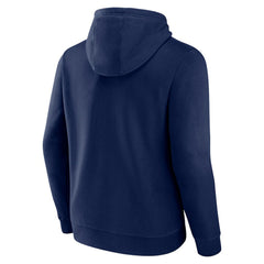 Navy Atlanta Braves Peach Pullover Hoodie