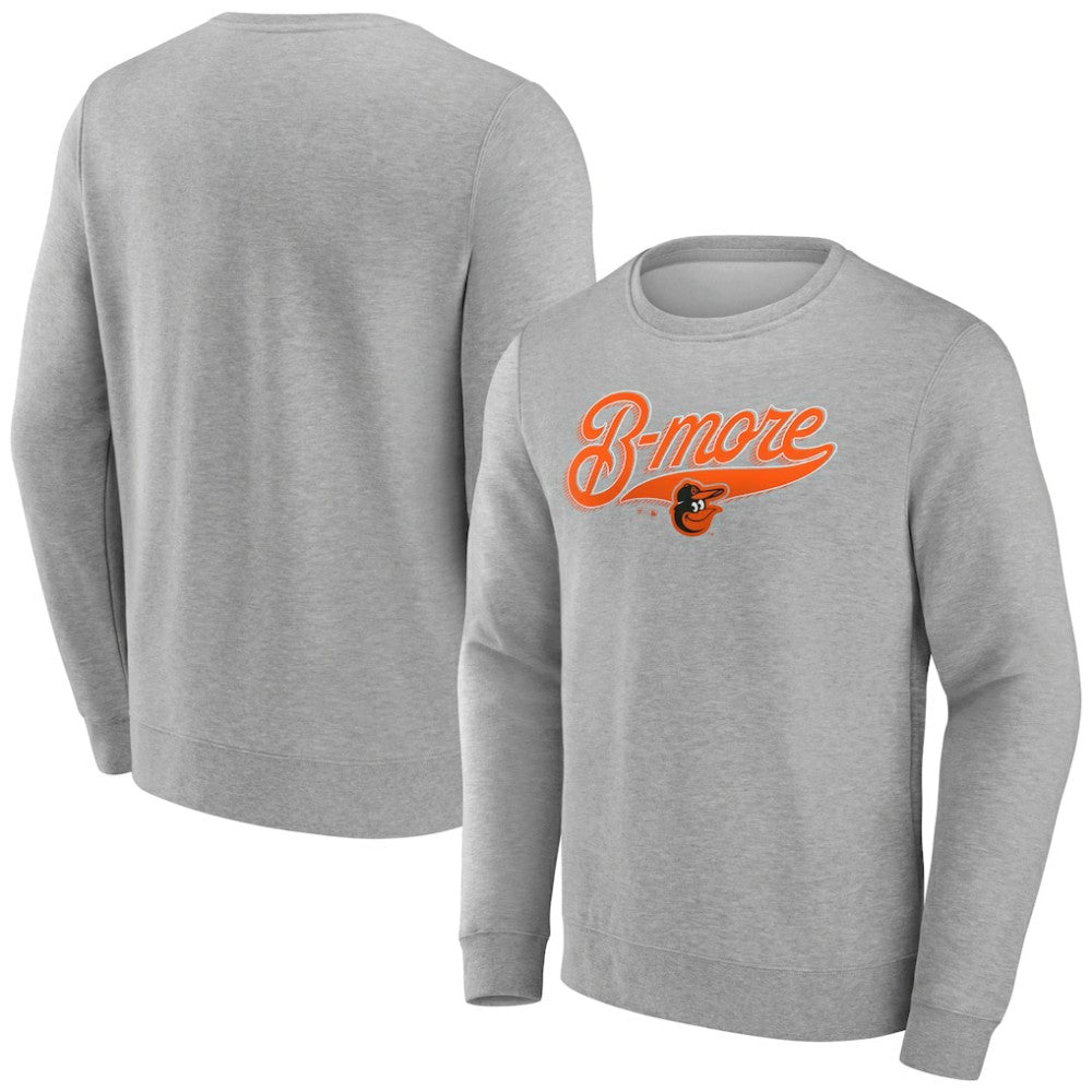 Gray Baltimore Orioles B-More Pullover Sweatshirt