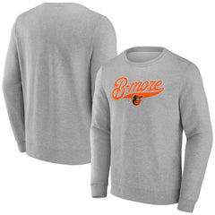 Gray Baltimore Orioles B-More Pullover Sweatshirt