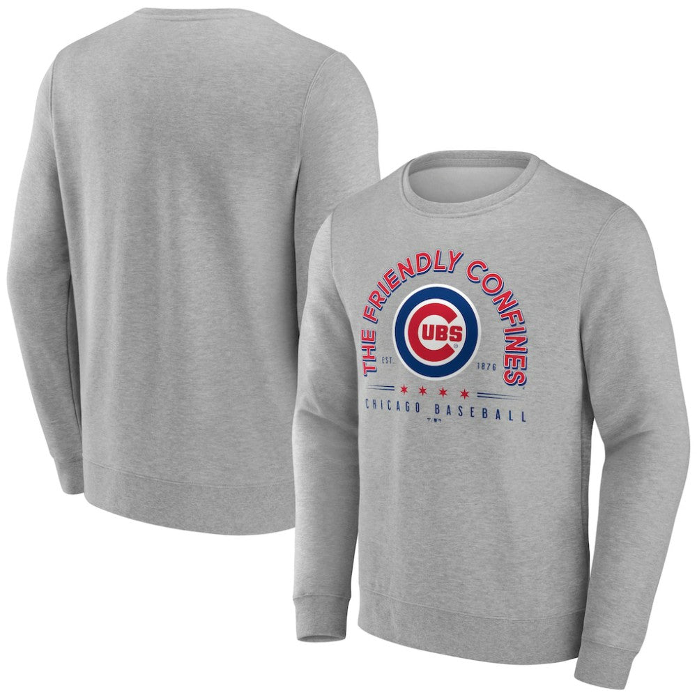 Gray Chicago Cubs Friendly Confines Pullover Sweatshirt